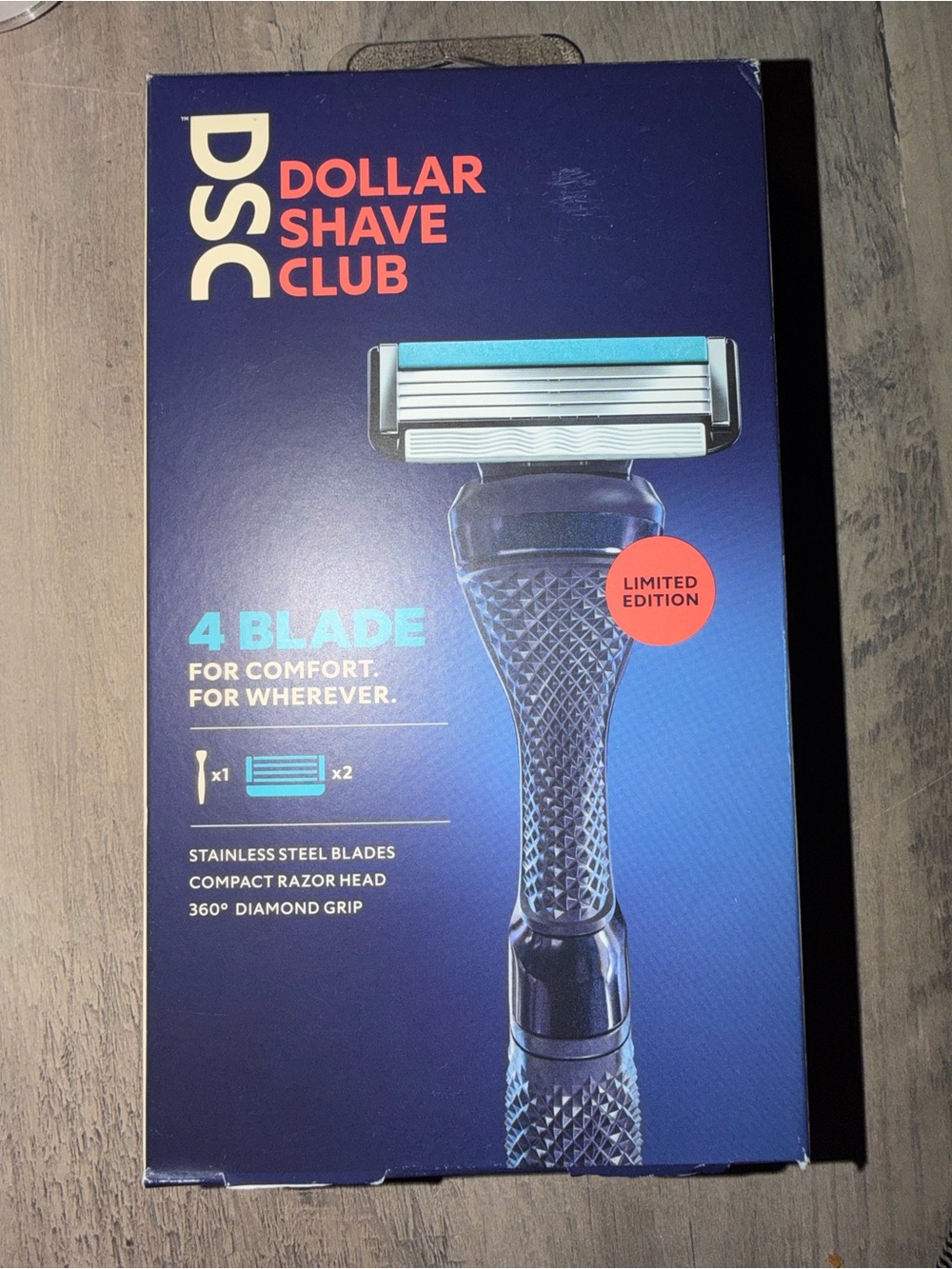 4-Blade Men's Razor - Blue (Limited Edition)